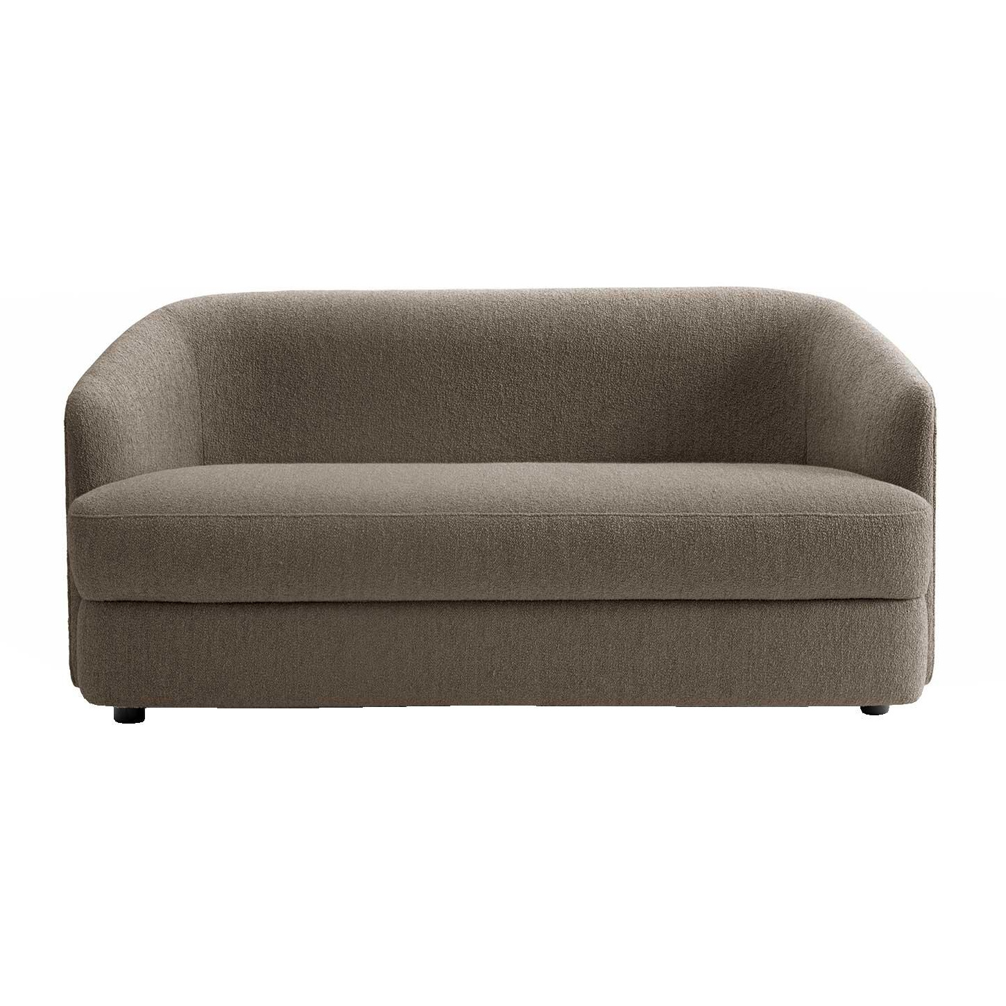 New Works - Covent 2-Sitzer Sofa - dark taupe/Stoff Barnum Dark Taupe 10/BxHxT 150x73x82cm von New Works