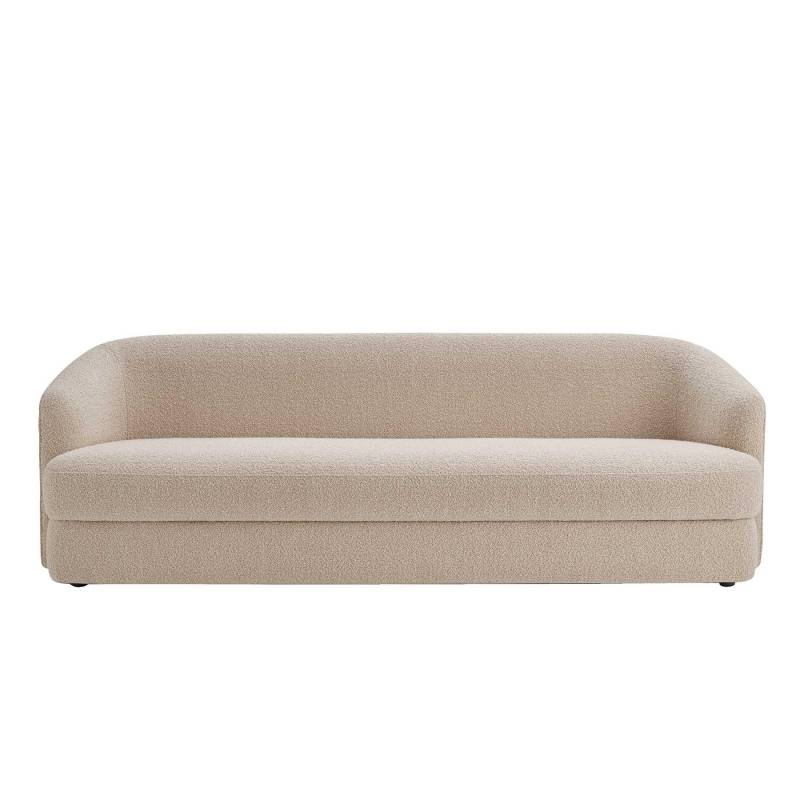 New Works - Covent Deep 3-Sitzer Sofa - beige/Stoff Karakorum Duna 003/BxHxT 220x73x82cm von New Works