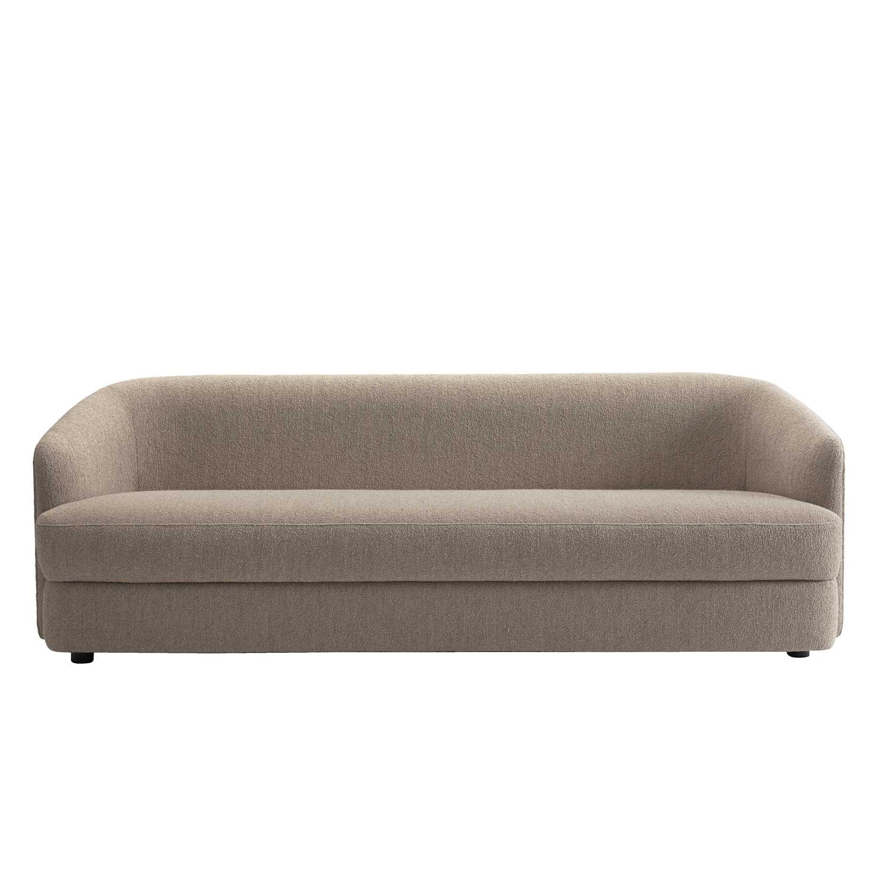 New Works - Covent Deep 3-Sitzer Sofa - hanf/Stoff Barnum Hemp 3/BxHxT 220x73x82cm von New Works