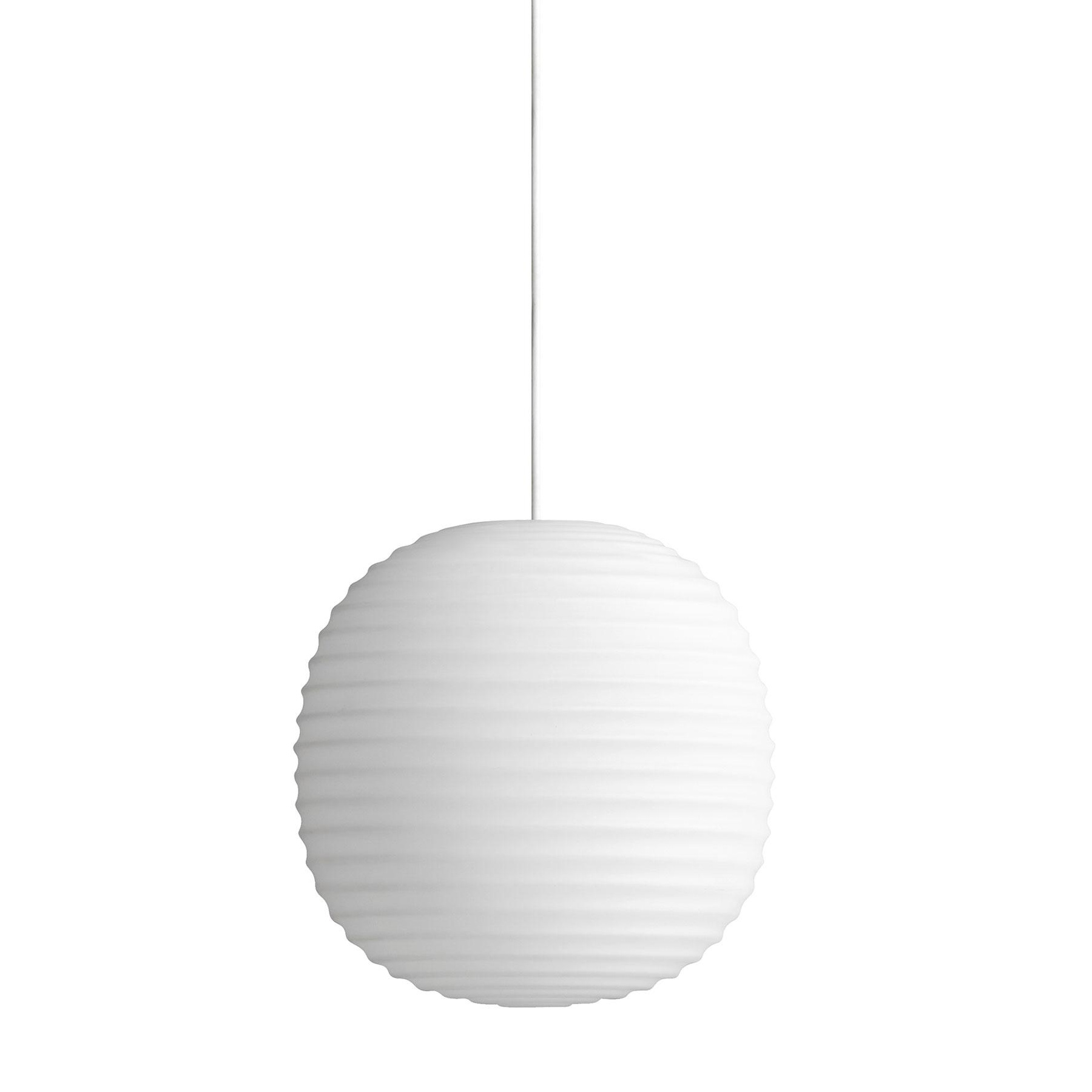New Works - Lantern Pendelleuchte S - weiß/matt/H 20cm / Ø 20cm von New Works