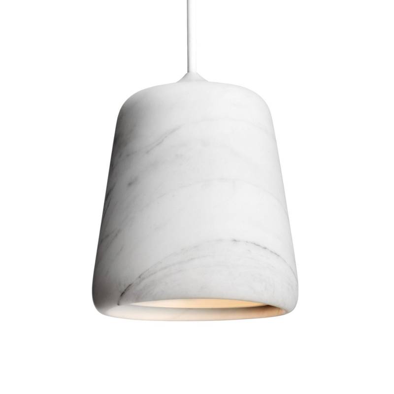 New Works Material Originals Hänge Marmor Weiß Deckenlampe Deckenleuchte Lampe B-Ware von New Works
