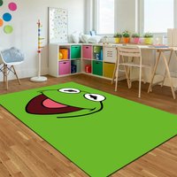 Kermit Teppich, Teppich Frosch, Lächelnder Der Muppet, Puppen Comic Figuren, Fürs Kinderzimmer, Kinderzimmer von NewCarpetWorld