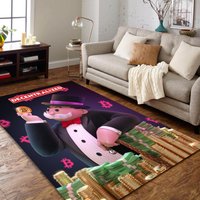Monopoly Teppich Für Kinderzimmer, Decentralized Rug, Cooler Teppich, Benutzerdefinierte Größe, Personalisierter Abstrakter von NewCarpetWorld