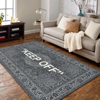 Keep-Off-Teppich, Off-White-Teppich, Keepoff-Muster, Beliebter Teppich, Heimdekor-Teppich, Bodenteppich, Bereichsteppich, Moderner Markenteppich von NewCarpetWorld