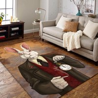 Wunderland Teppich Hase Dc067, Alice Im Teppich, Kunstteppich von NewCarpetWorld