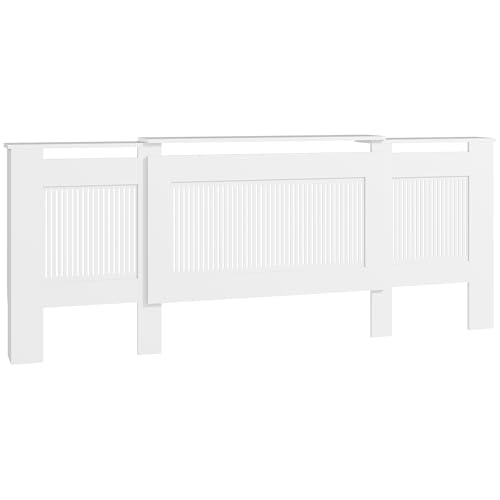 HOMCOM Heizkörperverkleidung ausziehbar Heizkörperabdeckung mit Ablage, Lamellen, Heizungsabdeckung Heizungsverkleidung Heizkörper Abdeckung 125-201 x 19 x 81,5 cm Weiß HOMCOM Heizkörperverkleidung ausziehbar Heizkörperabdeckung mit Ablage, Lamellen, Heizungsabdeckung Heizungsverkleidung Heizkörper Abdeckung 125-201 x 19 x 81,5 cm Weiß von NewCosmos