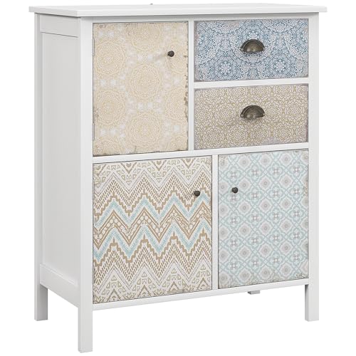 HOMCOM Kommode Aufbewahrungsschrank 2 Schubladen 3 Fächer Kippschutz Wohnzimmer Schlafzimmer Weiß 68x34x80cm HOMCOM Kommode Aufbewahrungsschrank 2 Schubladen 3 Fächer Kippschutz Wohnzimmer Schlafzimmer Weiß 68x34x80cm von NewCosmos
