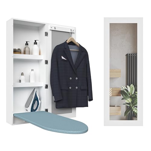 NewCosmos Wall-Mounted Ironing Board Cabinet with Folding Frame & Mirror | Space-Saving Storage for Home/Apartment NewCosmos Wall-Mounted Ironing Board Cabinet with Folding Frame & Mirror | Space-Saving Storage for Home/Apartment von NewCosmos