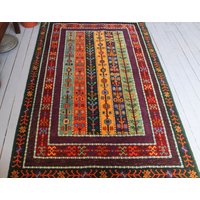 Sivas Zara Teppich, Handgewebte Wolle Kelim Design Teppich, Teppich, Home Decor, Boho Teppich von NewDawnStore