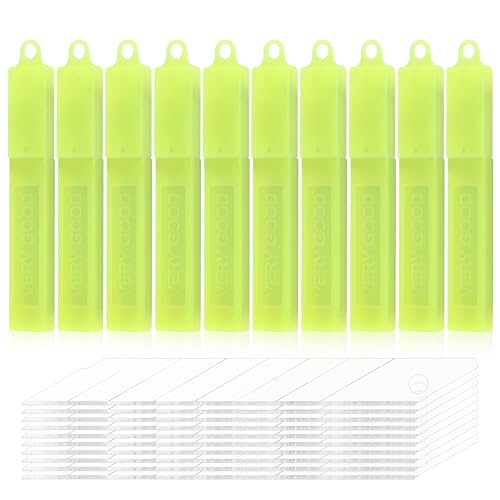 NewL 9mm Messer Ersatzklingen, Utility Messer Klingen, Snap Off Klingen für 9MM Universalmesser, Edelstahlklingen Verwendung im Büro, Haus - 100PCS (30 Grad 9 mm Ersatzklinge) von NewL