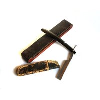 Vintage Rasiermesser Ern Solingen Mit Original Hülle Und Lederschärfung Strop von NewLifeForEverything
