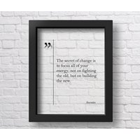 Transparent Sokrates Zitat, Druck, Motivation Zitate, Inspirierende Wandkunst, Poster von NewMediaGifts