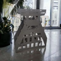 Förderturm Zeche Zollverein Ruhrpott Bergwerk Glück Auf von NewSteelArt