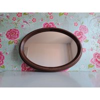 Ovaler Vintage-Spiegel Aus Den 80Er Jahren von NewTimesFinds