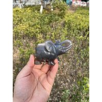 Große Druzy-Achat-Elefant-Schnitzerei|Heilkristall|Kristall-Tierschnitzerei|Energiestein-Elefant|Elefant-Skulptur-Geschenk Für Sie Und Kinder von NewVisionofCrystal