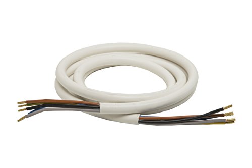 1,5m Herdanschlussleitung H05VV-F 5G 2,5 mm² weiß von Newa