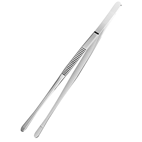 Newaner Küchenpinzette 30cm, Grillpinzette aus Edelstahl, Küchenpinzette Einsetzbar als Bratzange Fleischzange Kochpinzette, perfekt für Köche, Familienfeiern, kulinarische Profis und mehr Newaner Küchenpinzette 30cm, Grillpinzette aus Edelstahl, Küchenpinzette Einsetzbar als Bratzange Fleischzange Kochpinzette, perfekt für Köche, Familienfeiern, kulinarische Profis und mehr von Newaner
