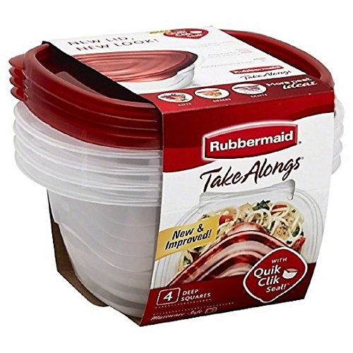 4-Piece Square Food Storage Container by Rubbermaid von Newell Rubbermaid