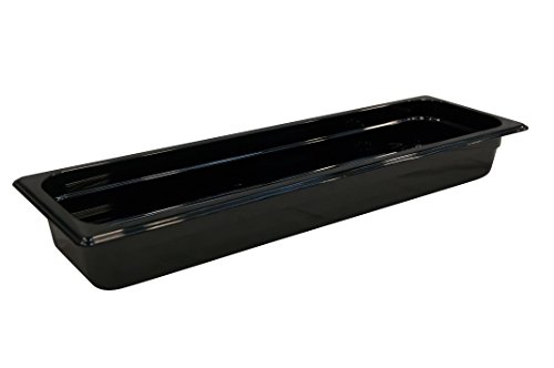 Rubbermaid Commercial Products 2/4 65mm 3.4L Gastronorm GN Food Pan - Black von Rubbermaid Commercial Products