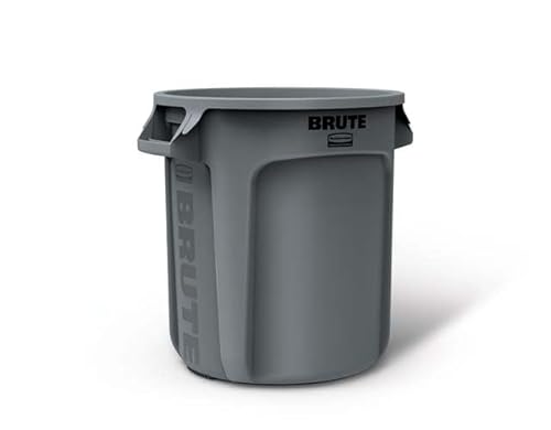 Rubbermaid Commercial Products FG261000GRAY-001 Brute Round Container, 37.9 L, Grey von Rubbermaid Commercial Products