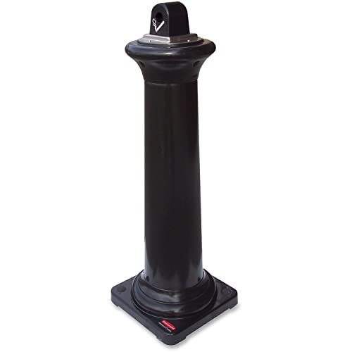 Rubbermaid Commercial Products GroundsKeeper Tuscan Ash Bin - Black von Rubbermaid Commercial Products