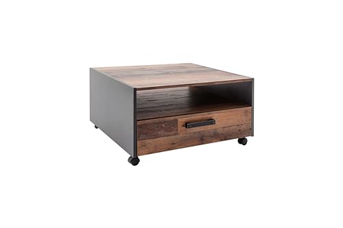 trendteam smart living - Couchtisch Wohnzimmertisch - Wohnzimmer - Universal- Aufbaumaß (BxHxT) 70 x 41 x 70 cm - Farbe Matera mit Old Wood - 110013723 von trendteam smart living