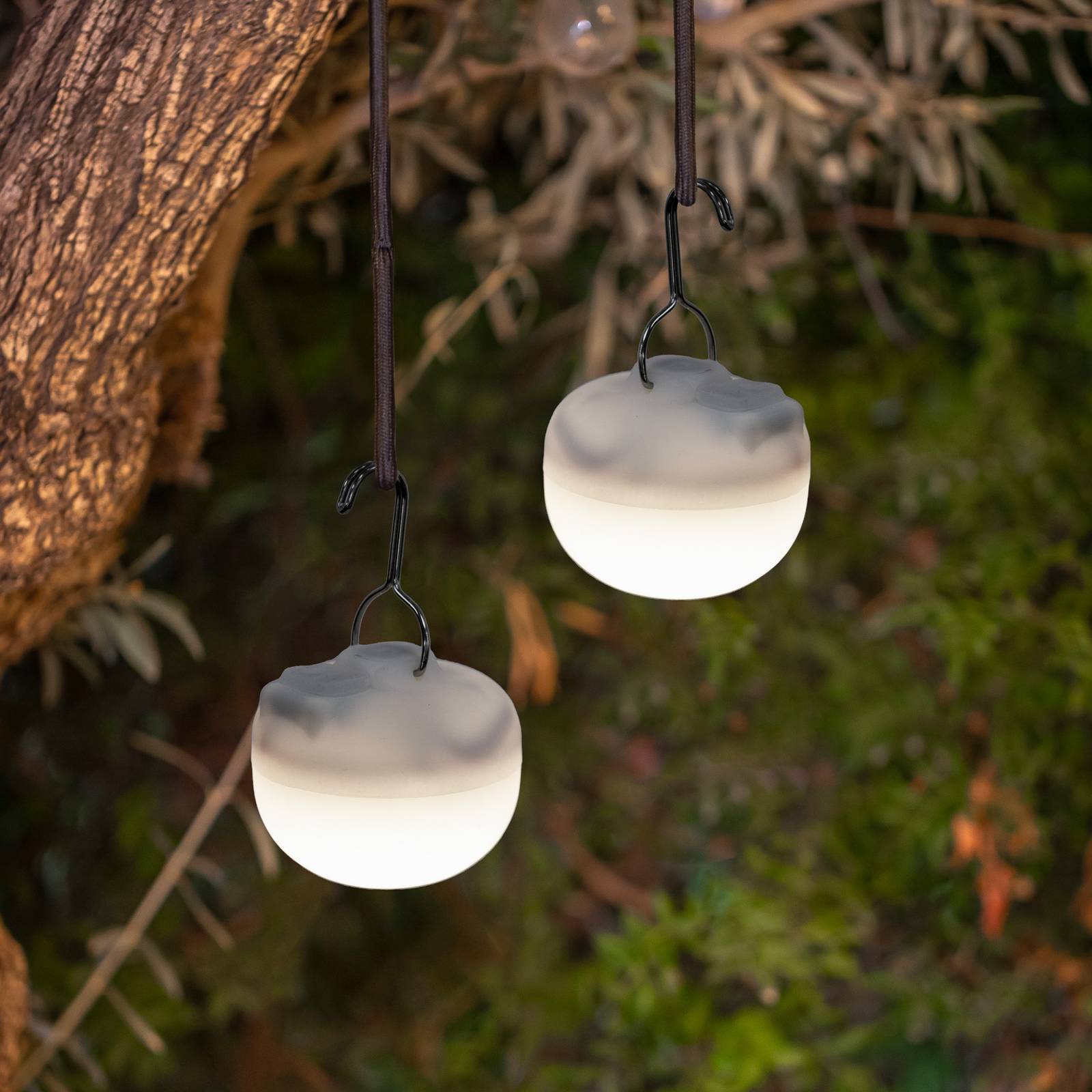 Newgarden Cherry Mini LED-Akku-Lampe 3er-Set weiß von Newgarden