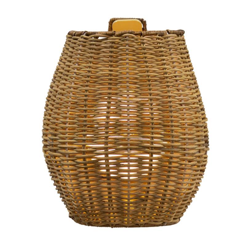 Newgarden Saona Led Außenwandleuchte Wandlampe Led Außenleuchte Holz Rattan Usb B-Ware von Newgarden