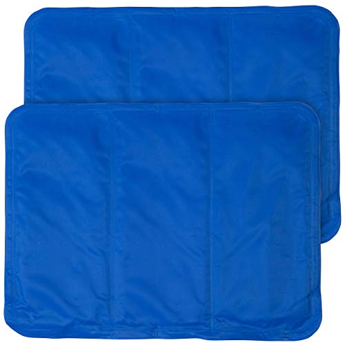 Newgen Medicals Kühlmatten für Menschen: 2er-Set kühlende Kissenauflagen, 30 x 40 cm, blau (Kühldecken, Kissen Auflage, Ventilatoren) von Newgen Medicals