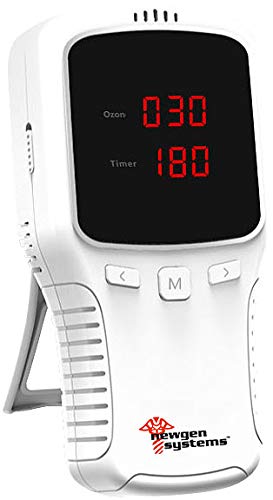 newgen medicals Ozongerät: Kompakter Akku-Ozongenerator für reine Raumluft, LED-Display, mobil (Ozon Luftreiniger, Ozongenerator-Luftreiniger, Desinfektion) von Newgen Medicals