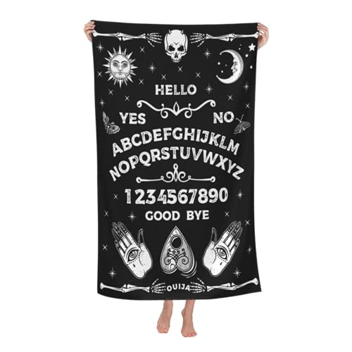 Newhomestyle Gothic Ouija Board Strandtuch, Halloween, Totenkopf, Sonne, Mond, Goth, Badetücher, schwarz und weiß, Strandzubehör, schnell trocknend, Mikrofaser, Yoga, Schwimmen, Pool, Handtücher, 77 x Newhomestyle Gothic Ouija Board Strandtuch, Halloween, Totenkopf, Sonne, Mond, Goth, Badetücher, schwarz und weiß, Strandzubehör, schnell trocknend, Mikrofaser, Yoga, Schwimmen, Pool, Handtücher, 77 x von Newhomestyle