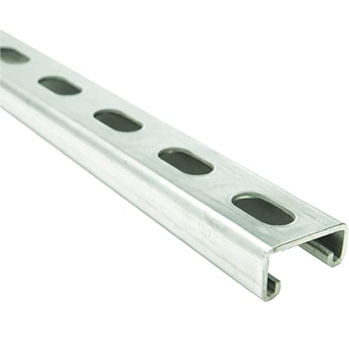 Newhouse Electric Metallstrebenkanal, 41,3 mm x 20,6 mm, 14 Gauge, mit geschlitzter Rückseite, galvanisch verzinkt, 0,6 m, (SC14-2-EG), Silber von Newhouse Electric