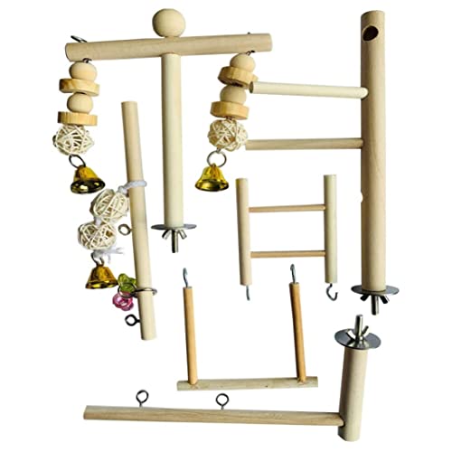 Papagei Spielstand Vogel Spielplatz Waldbarsch Gymnastik Laufstall mit Leiter Schaukel - Spielstand Übungsspielzeug Käfig Zubehör für Haustier Nymphensittiche Papagei Spielstand Vogel Spielplatz Waldbarsch Gymnastik Laufstall mit Leiter Schaukel - Spielstand Übungsspielzeug Käfig Zubehör für Haustier Nymphensittiche von Newin Star