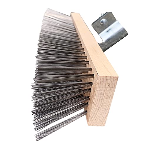 Newman and Cole Drahtbesenkopf – 30,5 cm steife Metallborsten für robuste Entfernung von Unkraut, Moos und Algen auf der Terrasse (nur Kopf) von Newman and Cole