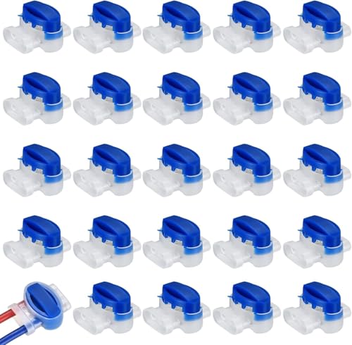 15 Stück Mähroboter Kabelverbinder, Rasenroboter Kabelverbinder, Rasenmäher Automower Kabel Verbinder, 314 Wasserdicht Kabelklemme für Begrenzungskabel Reparaturset Kabelenden Quetschverbinder von Newoutset