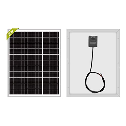 Newpowa 25W Solarmodul monokristallin 12V Solarenergie für Ventilatoren, Balkon, Poolheizung, andere Off-Grid-Solarenergiesysteme von Newpowa