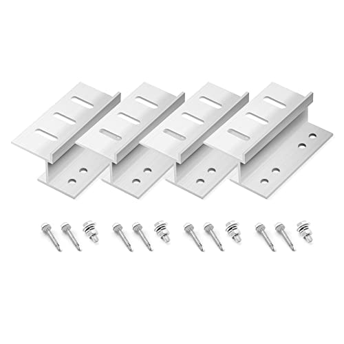 newpowa Solarpanel Universal flach Halterung Z Bracket Kit Dach Wand Aluminium Set von Newpowa