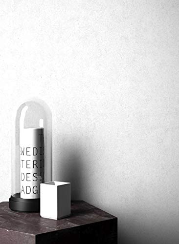 NEWROOM Steintapete Tapete Grau Unifarbe Struktur Uni Vliestapete Weiß Vlies moderne Design 3D Optik Einfarbig Unifarben inkl. Tapezier Ratgeber von Newroom Design