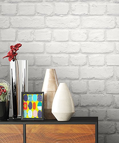 NEWROOM Steintapete Tapete Weiß Mauer Stein Modern Papiertapete Grau Papier moderne Design 3D Optik Steintapete Ziegelstein Backstein Mauerwerk Klinker Loft inkl. Tapezier Ratgeber NEWROOM Steintapete Tapete Weiß Mauer Stein Modern Papiertapete Grau Papier moderne Design 3D Optik Steintapete Ziegelstein Backstein Mauerwerk Klinker Loft inkl. Tapezier Ratgeber von Newroom Design