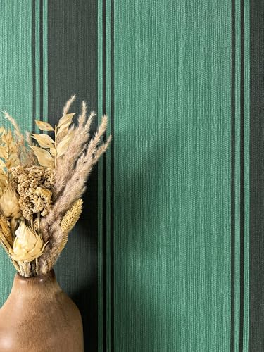 NEWROOM Tapete Grün Vliestapete Streifen - Streifentapete Modern Dunkelgrün Linien Muster Mustertapete Edel Stoff-Optik inkl. Tapezier-Ratgeber NEWROOM Tapete Grün Vliestapete Streifen - Streifentapete Modern Dunkelgrün Linien Muster Mustertapete Edel Stoff-Optik inkl. Tapezier-Ratgeber von Newroom Design
