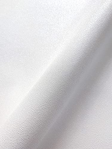NEWROOM Tapete Weiß Vliestapete Leicht Glänzend - Unitapete Uni Ohne Struktur Einfarbig Glitzer Modern Glatt inkl. Tapezier-Ratgeber von Newroom Design