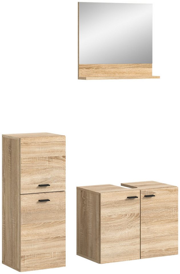 Newroom Badezimmer-Set Bascu, Badezimmer-Set Eiche Sonoma Badezimmermöbel Badezimmer Set Modern ... Newroom Badezimmer-Set Bascu, Badezimmer-Set Eiche Sonoma Badezimmermöbel Badezimmer Set Modern ... von Newroom