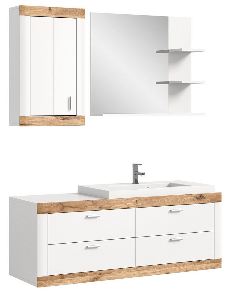 Newroom Badezimmer-Set Bellatrix Bad, Badezimmer-Set Weiß Matt Badezimmermöbel Badezimmer Set Landhaus ... Newroom Badezimmer-Set Bellatrix Bad, Badezimmer-Set Weiß Matt Badezimmermöbel Badezimmer Set Landhaus ... von Newroom