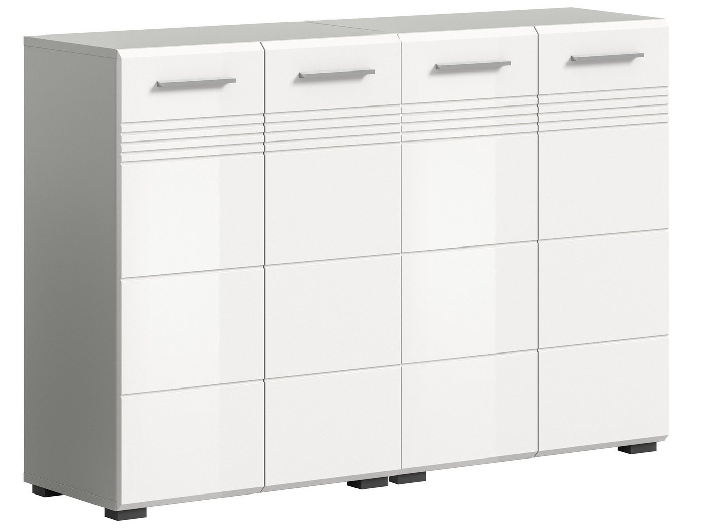 Newroom Badezimmer-Set Dave, Badezimmer-Set Weiß Hochglanz Hellgrau Badezimmermöbel Badezimmer... Newroom Badezimmer-Set Dave, Badezimmer-Set Weiß Hochglanz Hellgrau Badezimmermöbel Badezimmer... von Newroom