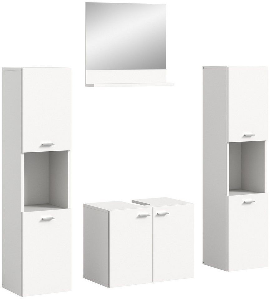 Newroom Badezimmer-Set Ernesto, Badezimmer-Set Weiß Badezimmermöbel Badezimmer Set Modern Zeitlos... Newroom Badezimmer-Set Ernesto, Badezimmer-Set Weiß Badezimmermöbel Badezimmer Set Modern Zeitlos... von Newroom