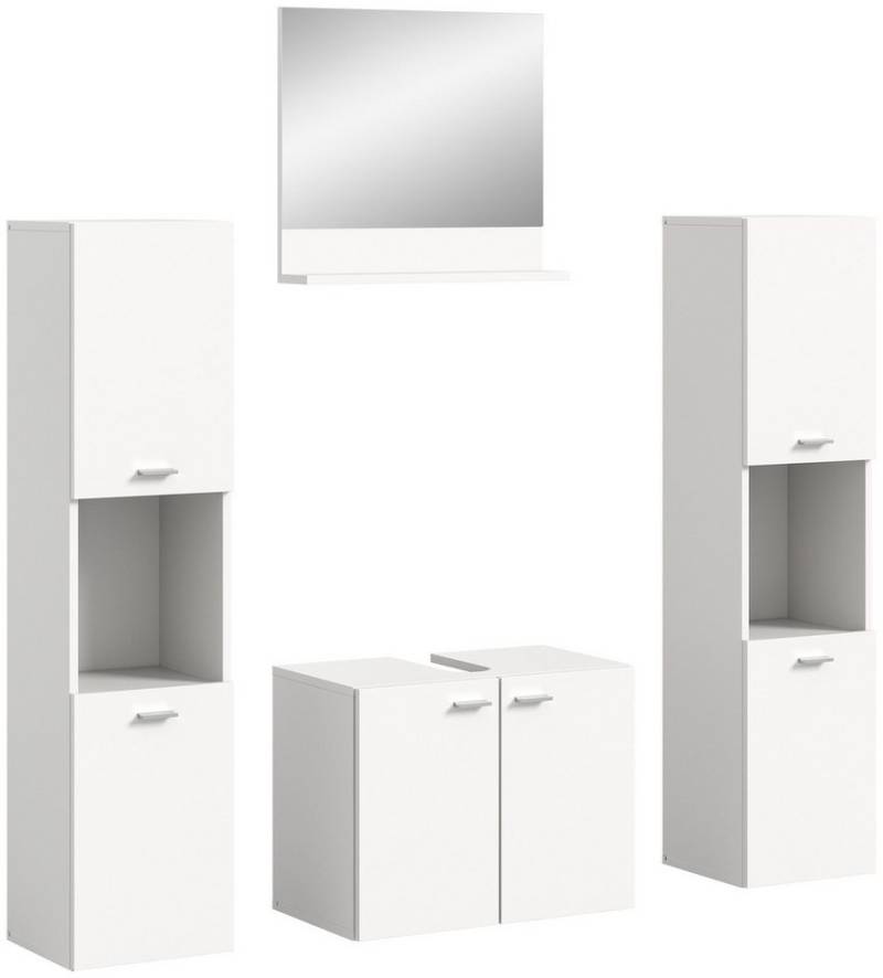 Newroom Badezimmer-Set Ernesto, Badezimmer-Set Weiß Badezimmermöbel Badezimmer Set Modern Zeitlos... Newroom Badezimmer-Set Ernesto, Badezimmer-Set Weiß Badezimmermöbel Badezimmer Set Modern Zeitlos... von Newroom