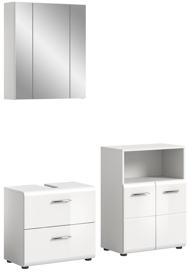 Newroom Badezimmer-Set Gudina, Badezimmer-Set Weiß Hochglanz Badezimmermöbel Badmöbel Set Moder... Newroom Badezimmer-Set Gudina, Badezimmer-Set Weiß Hochglanz Badezimmermöbel Badmöbel Set Moder... von Newroom