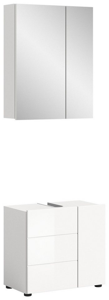 Newroom Badezimmer-Set Oramo, Badezimmer-Set Weiß Hochglanz Badezimmermöbel Badmöbel Set Moder... Newroom Badezimmer-Set Oramo, Badezimmer-Set Weiß Hochglanz Badezimmermöbel Badmöbel Set Moder... von Newroom