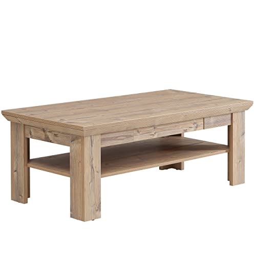 Newroom Couchtisch Bramberg Fichte Wohnzimmertisch Modern - 120x45x60 cm (BxHxT) - Sofatisch Ablagetisch Tisch - [Tasha.Five] Wohnzimmer Wohnstube Büro von Newroom