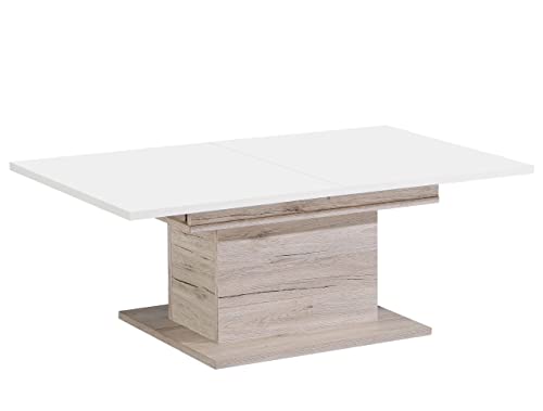 Newroom Couchtisch Sandeiche Wohnzimmertisch Modern - 120x45,1x70 cm (BxHxT) - Sofatisch Ablagetisch Tisch - [Enya.Five] Wohnzimmer Wohnstube von Newroom